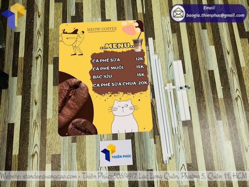 In khung treo poster 2 mặt chất lượng cao, thiết kế hiện đại