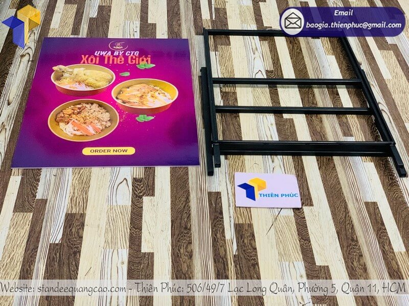 In standee quảng cáo 1 mặt giao ngay linh hoạt, đa dạng