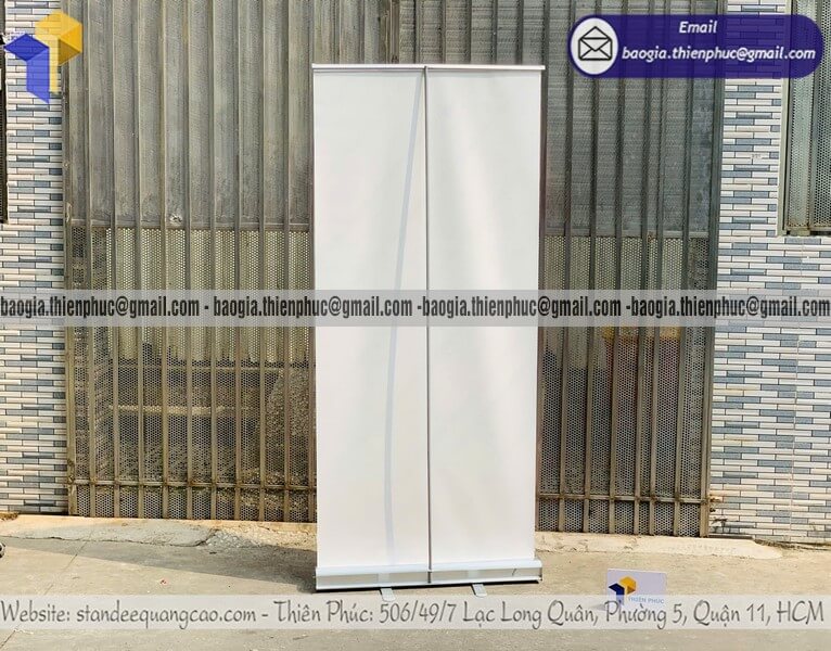 In standee quảng cáo cuốn nhôm di động cho sự kiện gia công bán sỉ bán lẻ