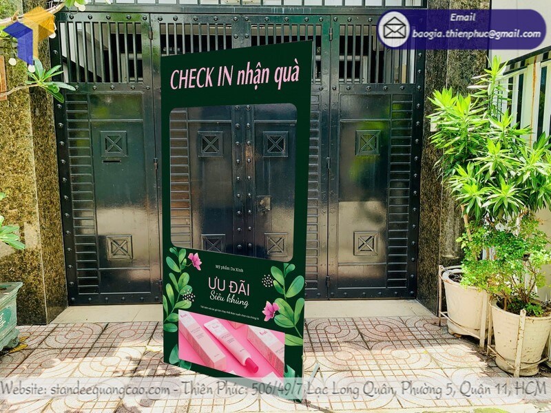 Khung check in chụp ảnh Long An