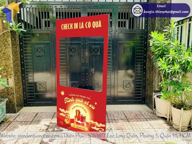 Khung Check In Trung Thu Formex in logo thương hiệu