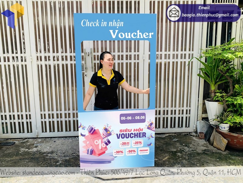 khung check in sự kiện Bến Tre