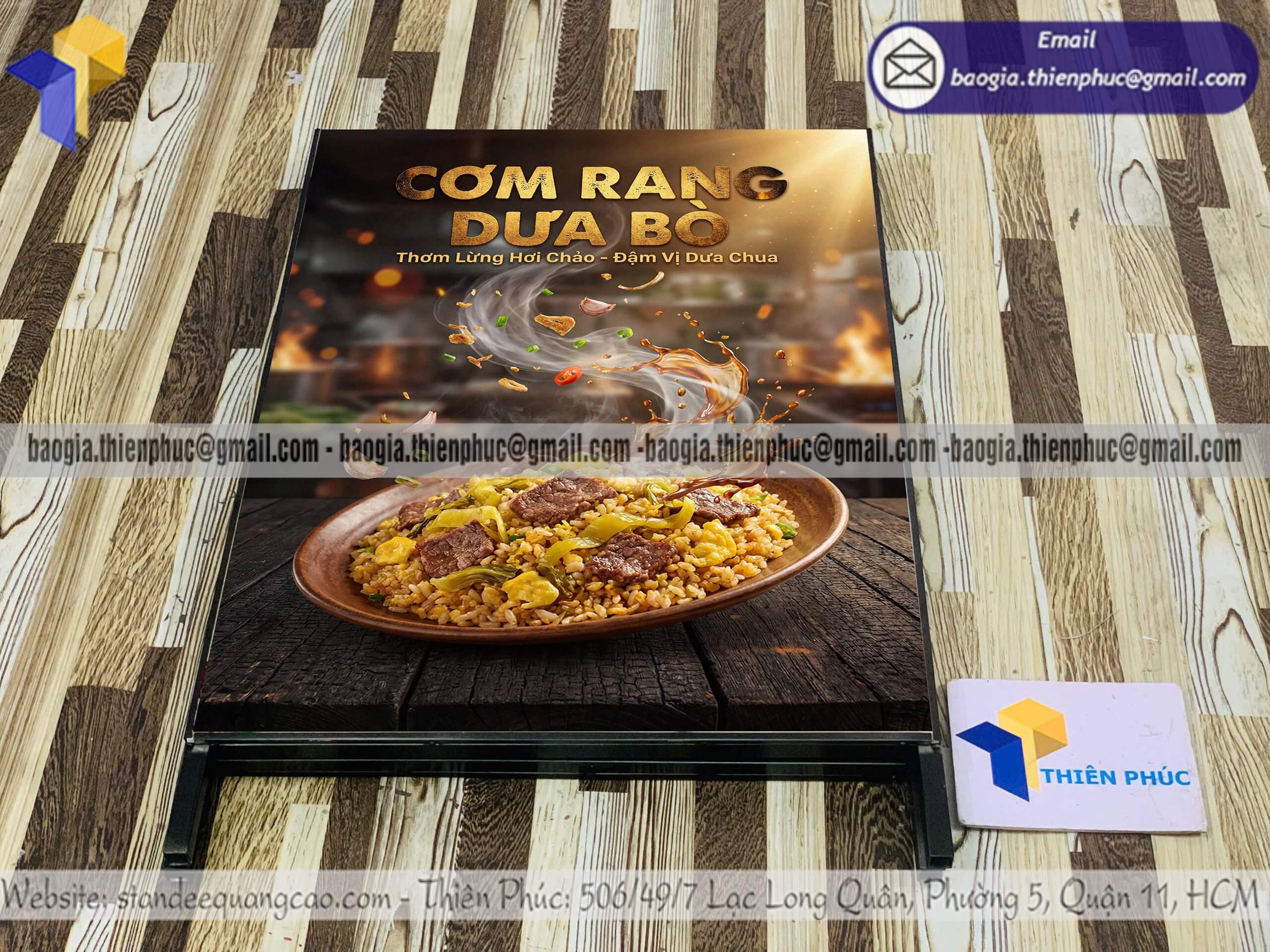 Khung standee A chân sắt in sản phẩm quảng cáo marketing thông minh hút khách