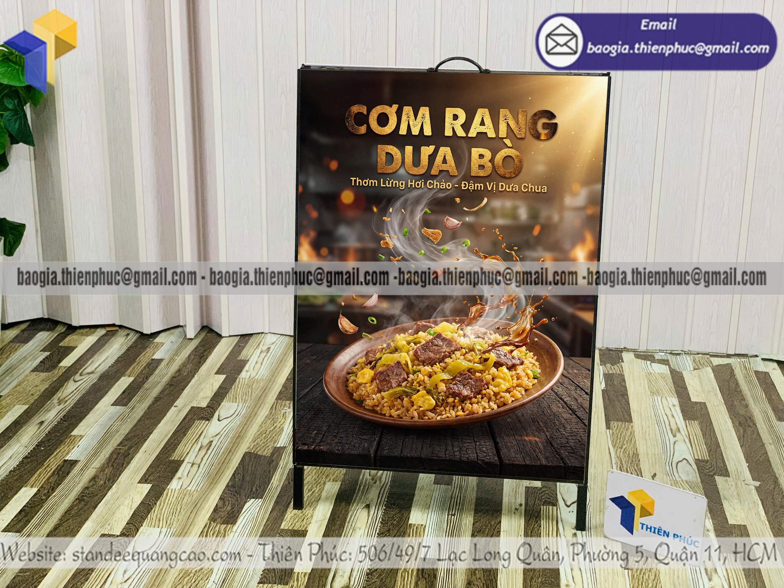 Khung standee A chân sắt in sản phẩm quảng cáo bán tại TPHCM HÀ NỘI giá tốt