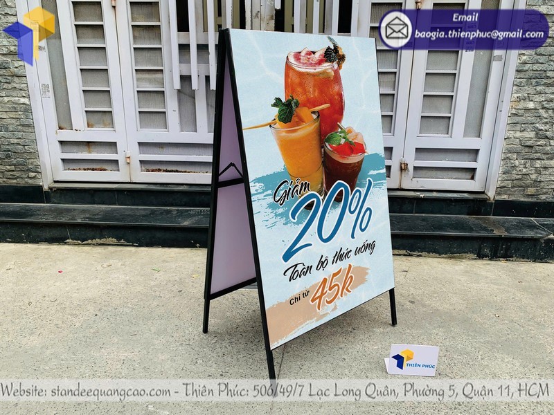Khung Standee Chữ A Ngoài Trời Lấy Liền giá tốt, báo giá uy tín