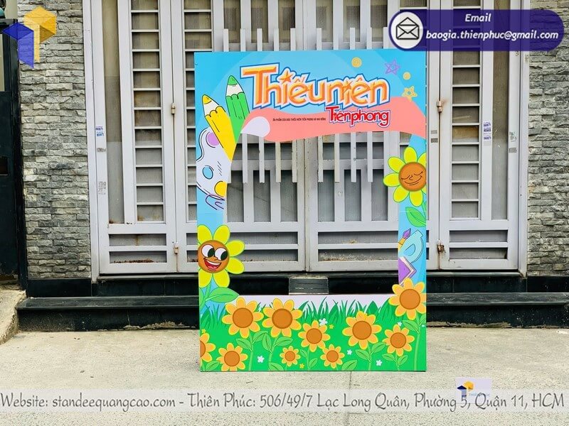 Kích thước khung check in sự kiện tự chọn, thiết kế độc quyền