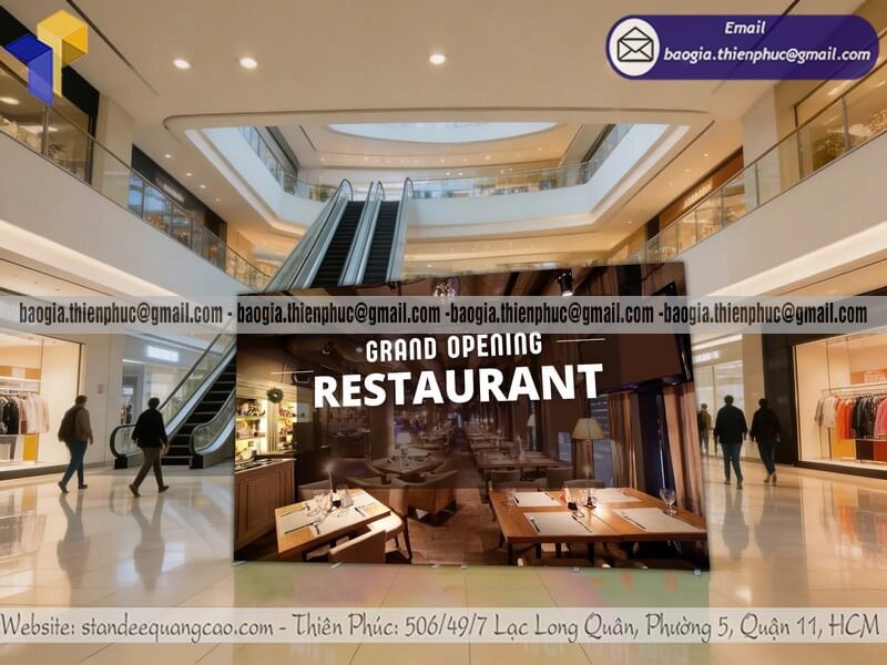 Mẫu backdrop di động cỡ lớn ngoài trời cho khai trương khung chắc chắn sử dụng nhiều lần cho khuyến mãi