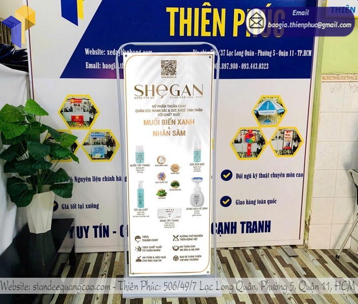 standee khung treo lắp ráp Nha Trang
