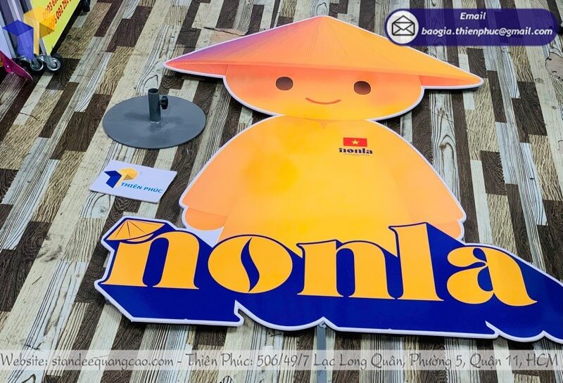 Mẫu Standee Mô Hình In 3D 1 Mặt chất liệu bền bỉ, màu sắc
