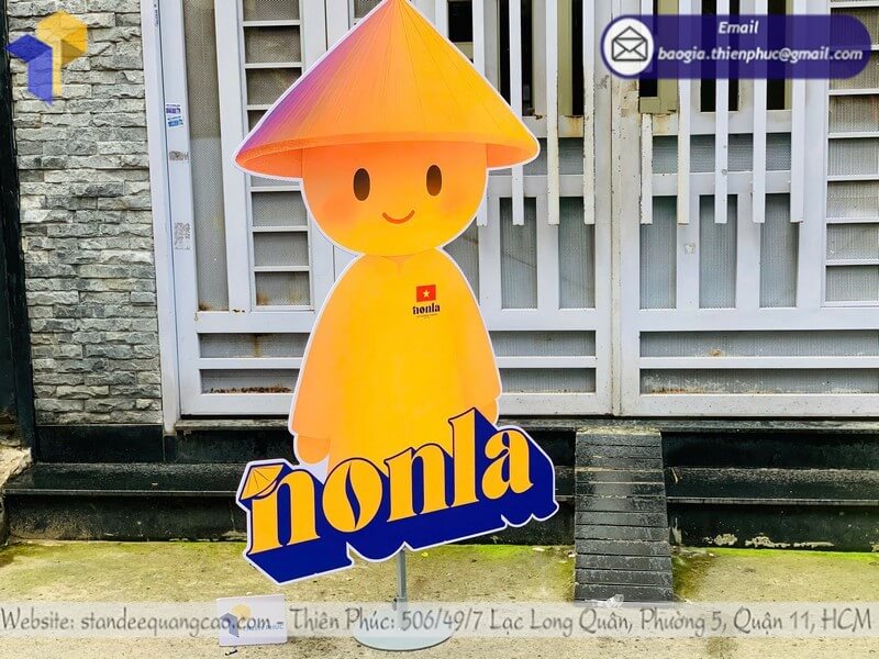 Mẫu Standee Mô Hình In 3D 1 Mặt dễ di chuyển , trưng bày hiệu quả