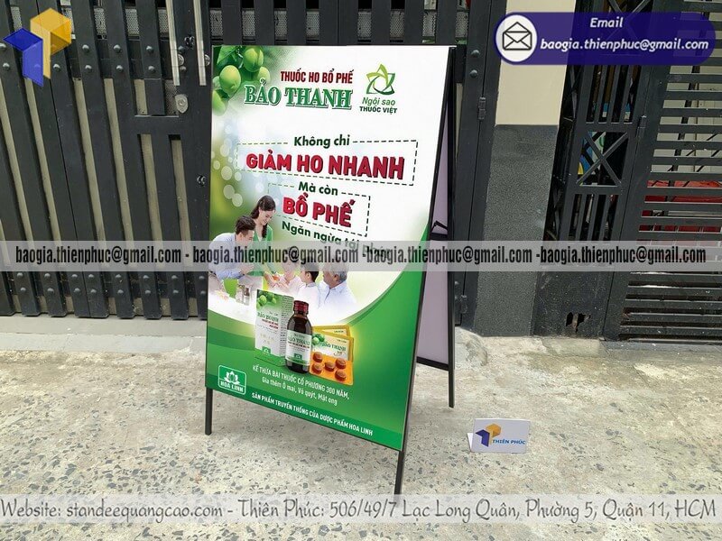 Mua standee A bằng sắt quảng cáo sản phẩm mới ngoài trời khung sắc chắc chắn cho siêu thị trung tâm