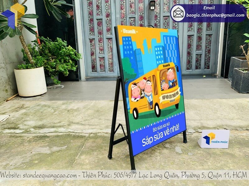 In Standee 1 mặt chất lượng, báo giá cạnh tranh, văn phòng