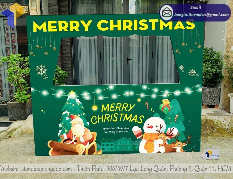 Nhận làm khung chụp hình giáng sinh giá rẻ noel đẹp sáng tạo