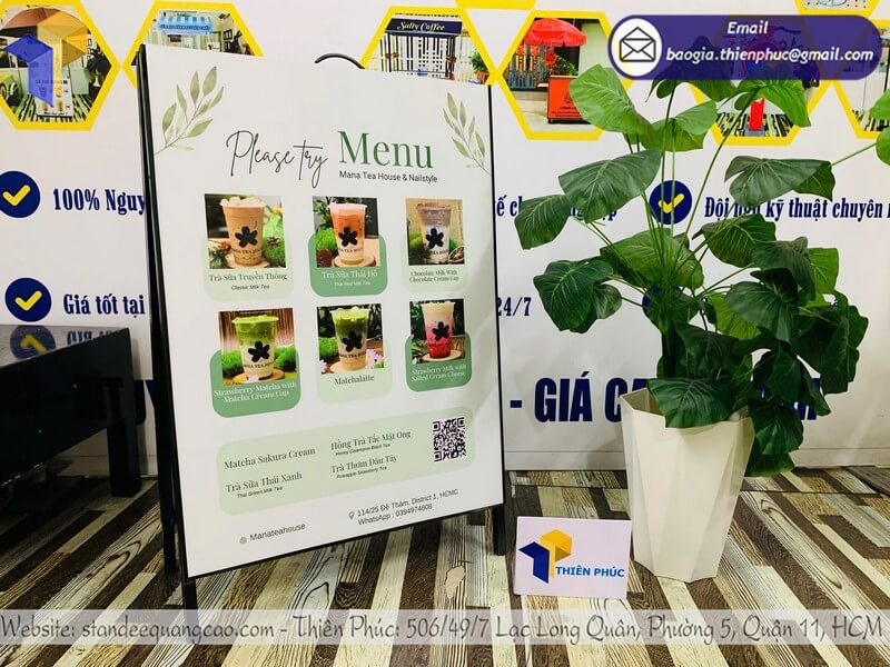 Nơi bán bảng Standee A di động, dễ dàng lắp đặt