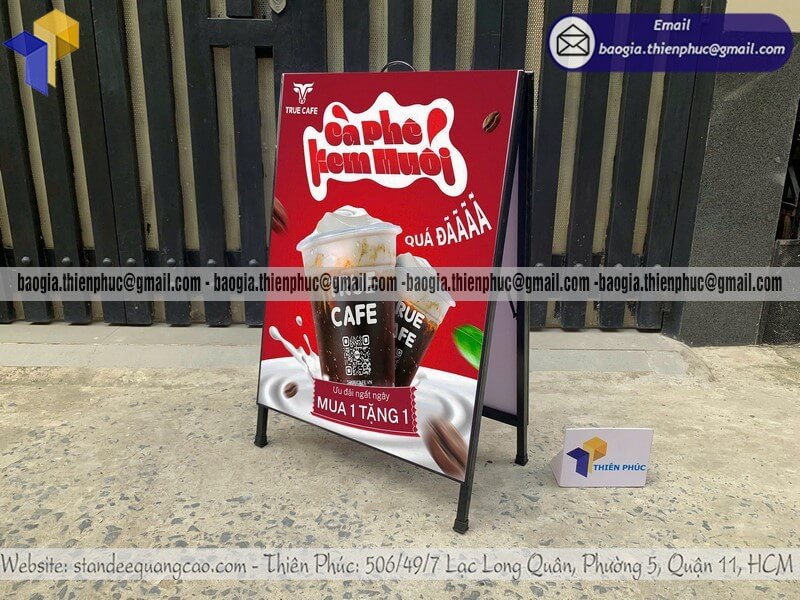 Nơi bán bảng standee A quảng cáo sản phẩm mới di động trực tiếp cho cửa hàng thời trang mỹ phẩm