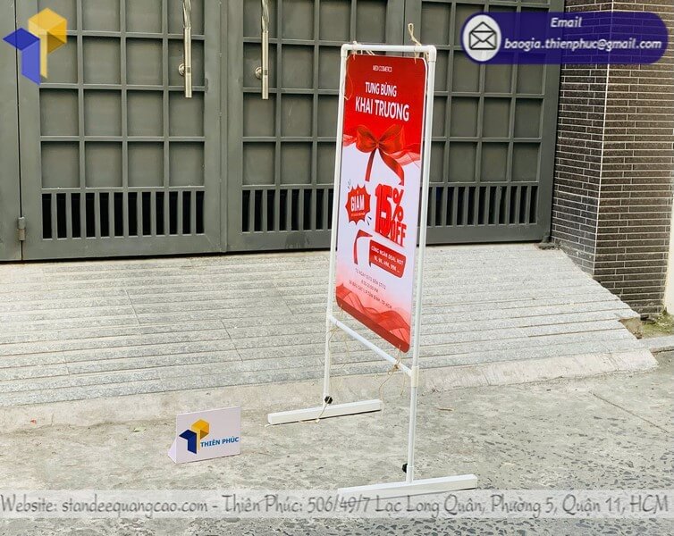 Nơi bán khung treo banner quảng cáo ngoài trời rẻ gia công theo kích thước