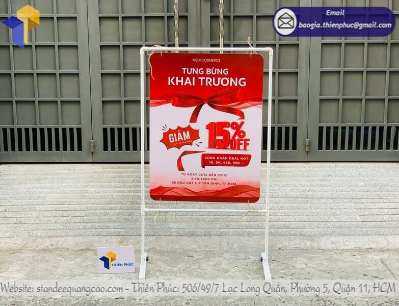 Nơi bán khung treo banner quảng cáo ngoài trời rẻ