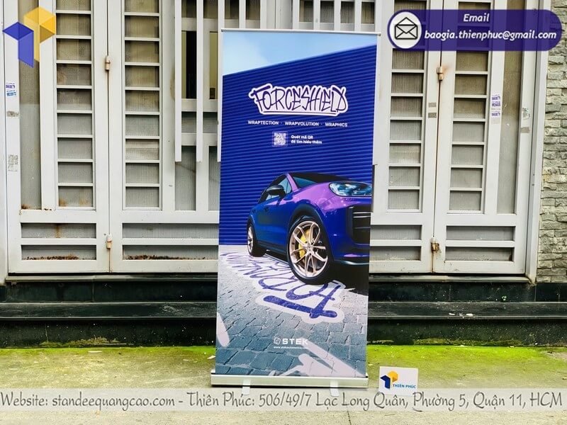 Nơi bán standee dựng cuộn nhôm quảng cáo giá rẻ Nơi bán standee dựng cuộn nhôm quảng cáo giá rẻ