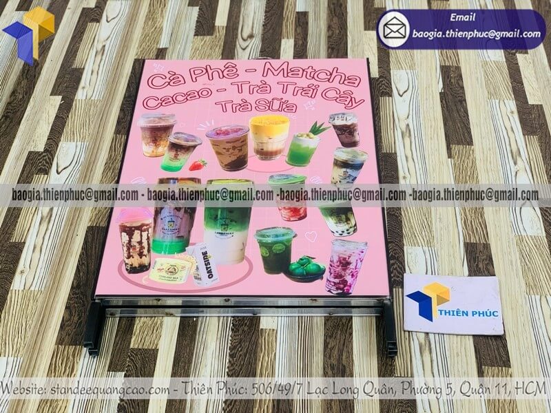 Nơi in bảng hiệu chữ A bằng sắt gấp gọn hai mặt vỉa hè giá tốt cửa hàng bán lẻ