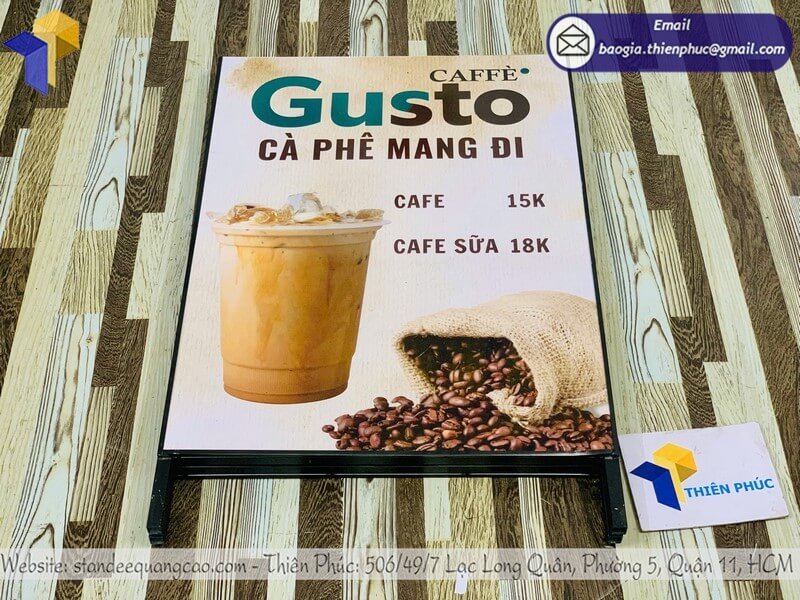 Nơi in bảng quảng cáo chữ A dựng 2 mặt giá rẻ uy tín đặt trực tuyến