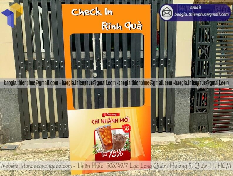 Nơi làm Khung check in lắp ráp chương trình event chất lượng cao tái sử dụng