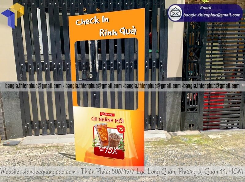 Nơi làm Khung check in lắp ráp chương trình event gia công quảng cáo chuyên nghiệp