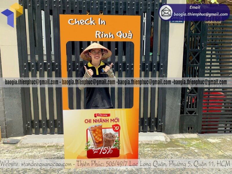 Nơi làm Khung check in lắp ráp chương trình event