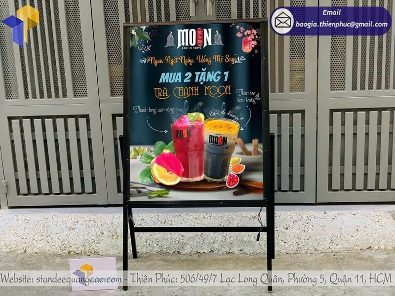 Nơi làm khung tranh điện led siêu mỏng trước cửa hàng