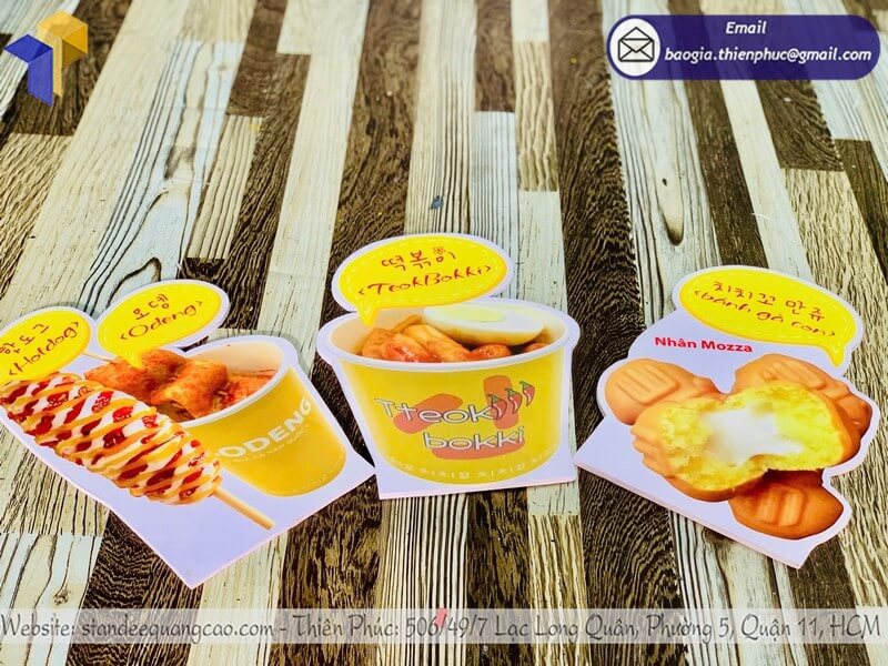 Nơi làm menu mockup đồ ăn để bàn cho cửa hàng giá rẻ bán trực tiếp tại xưởng không qua trung gian