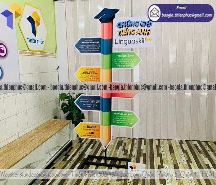 Nơi làm standee mô hình sản phẩm một mặt cho sự kiện gia tăng doanh số