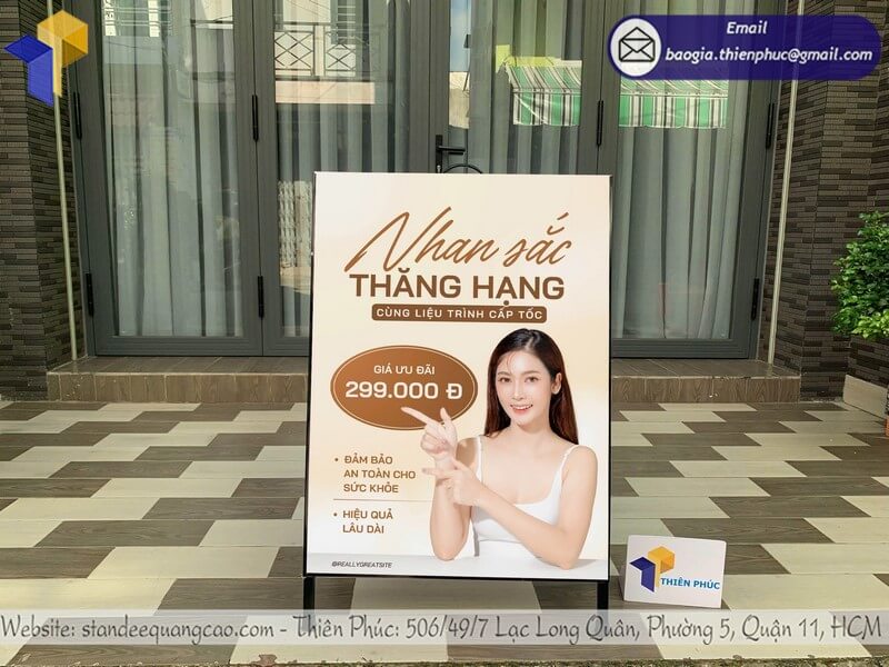 sản xuất khung chữ A trưng bày sự kiện giá rẻ