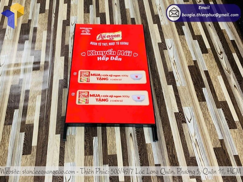 standee chữ A khung sắt đặt ngoài trời giá rẻ