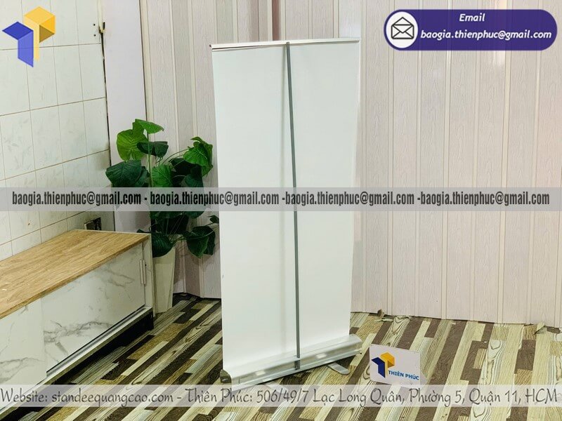 Standee cuốn nhôm dựng banner in 1 mặt quảng cáo quảng cáo khuyến mãi giảm giá