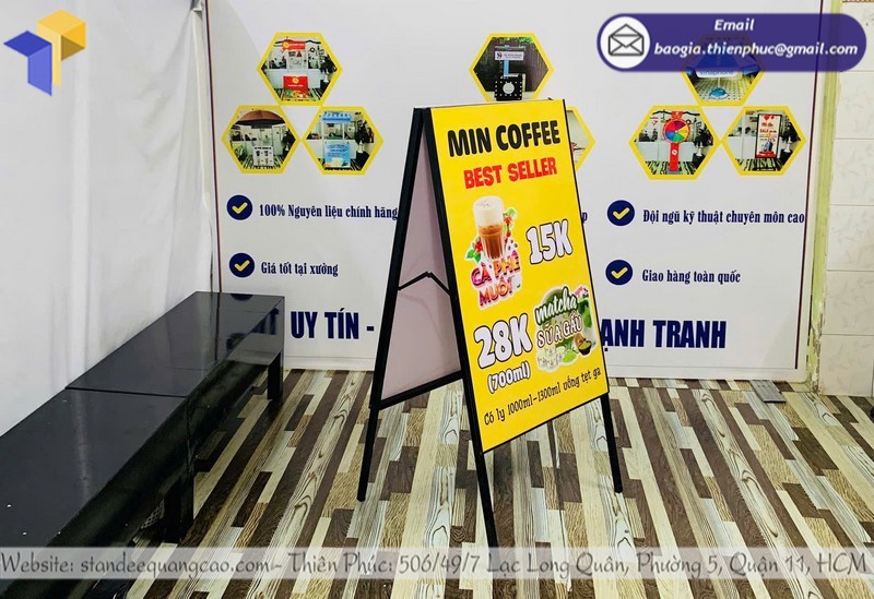 standee di động chữ A quận 9