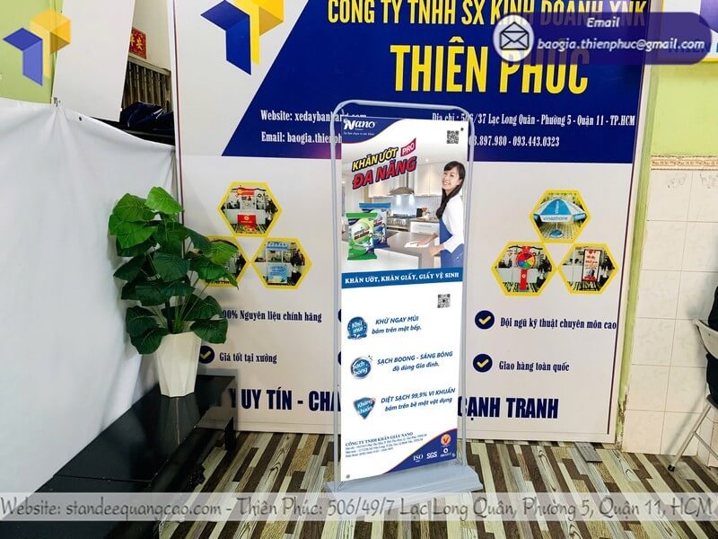 standee quảng cáo khung treo giá rẻ