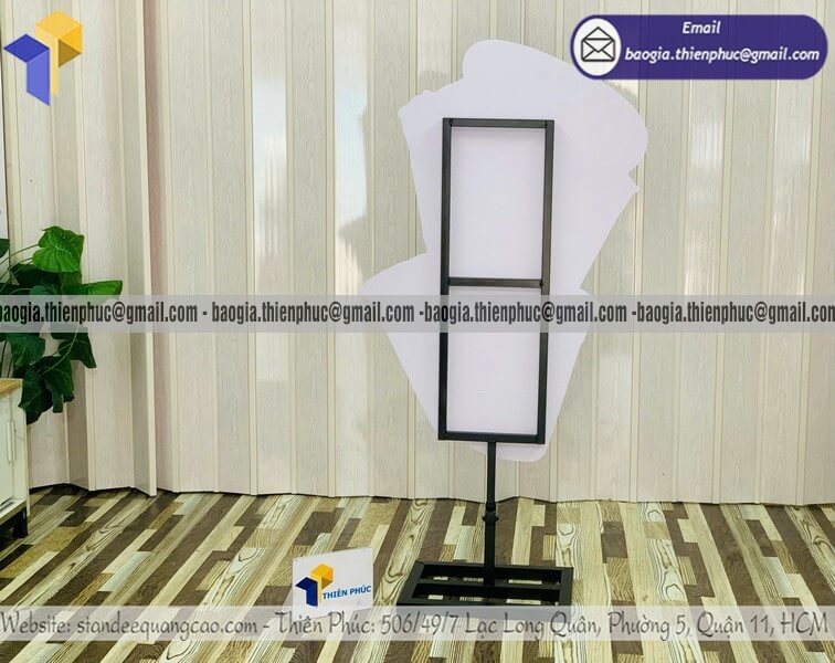 Standee mockup ly cafe quảng cáo để ngoài trời giá rẻ cho take away