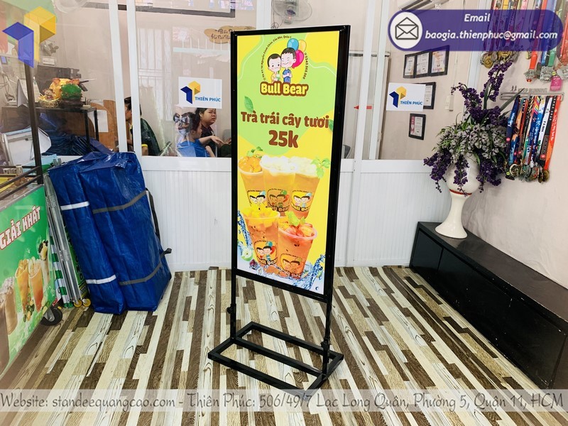 standee quán trà sữa tphcm