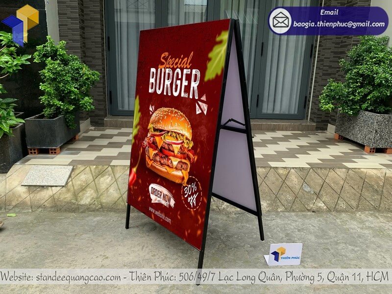 Standee Quảng Cáo Gấp Gọn 2 Mặt thiết kế đa dạng, sự kiện