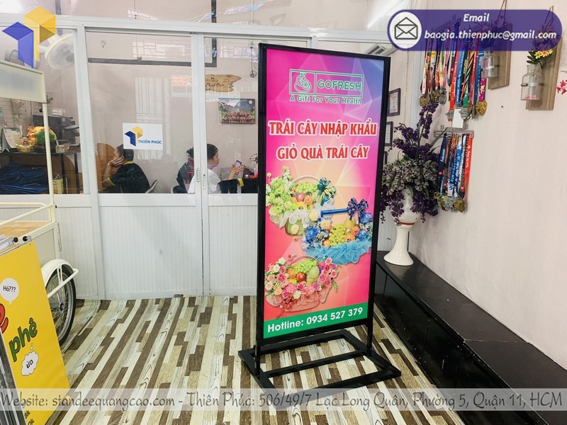 standee quảng cáo giá rẻ tphcm