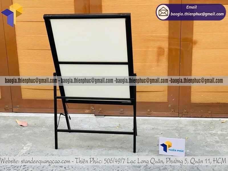 Thiết kế bảng đèn led siêu mỏng 1 mặt cho quán nước sáng tiết kiệm hút khách từ xa ban đêm