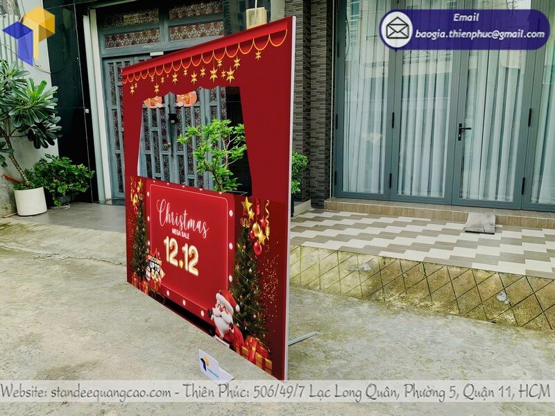 Thiết kế khung check in lễ giáng sinh formex đẹp giá 1.400.000đ shop TTTM