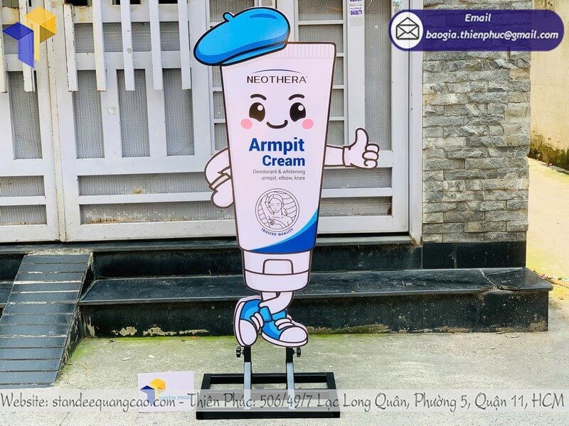 Thiết kế standee mô hình sản phẩm in 3D đẹp Thiết kế standee mô hình sản phẩm in 3D đẹp