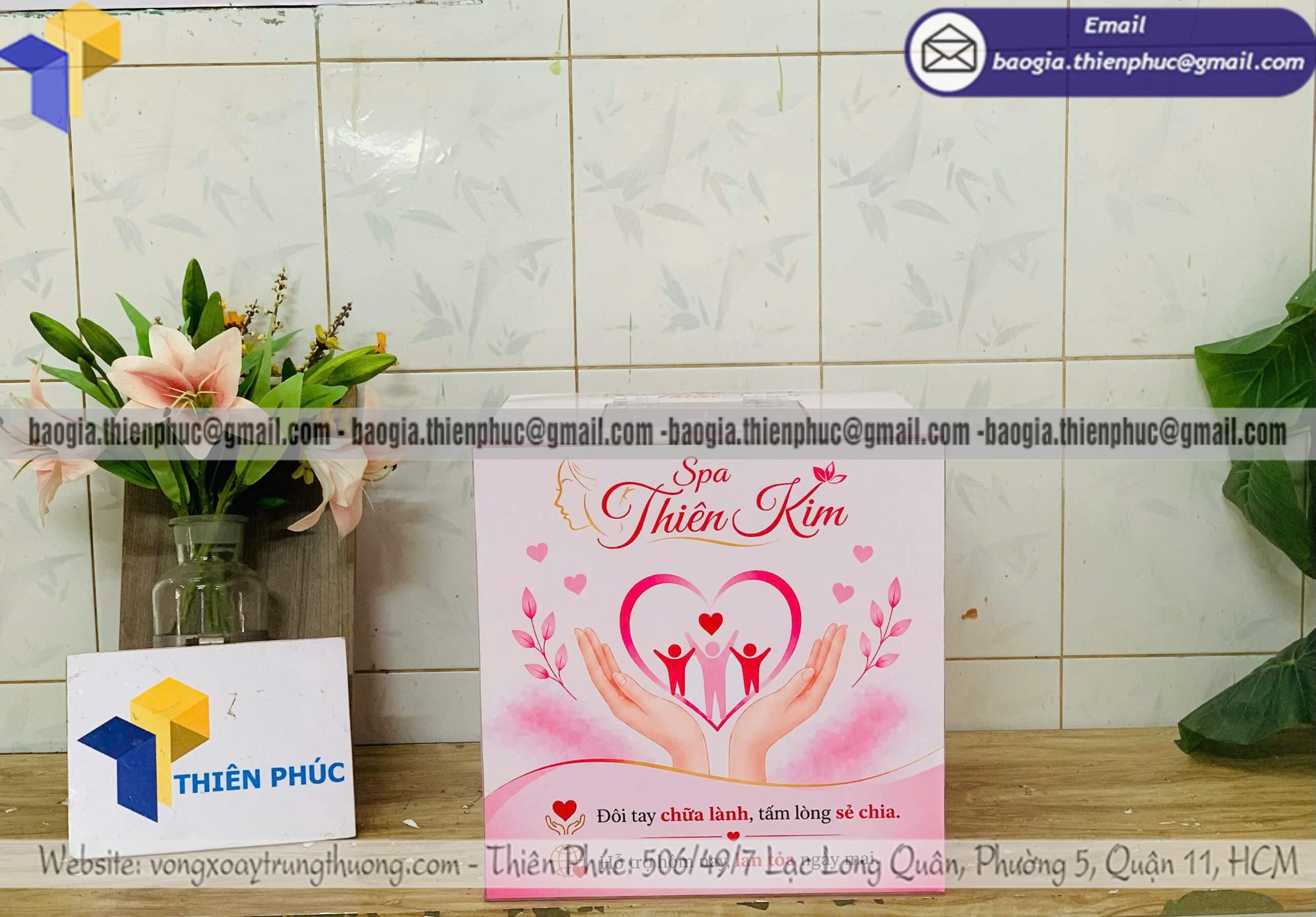 Thùng đựng bỏ phiếu rút thăm mica cho sự kiện thương hiệu lớn bán tất cả các tỉnh thành
