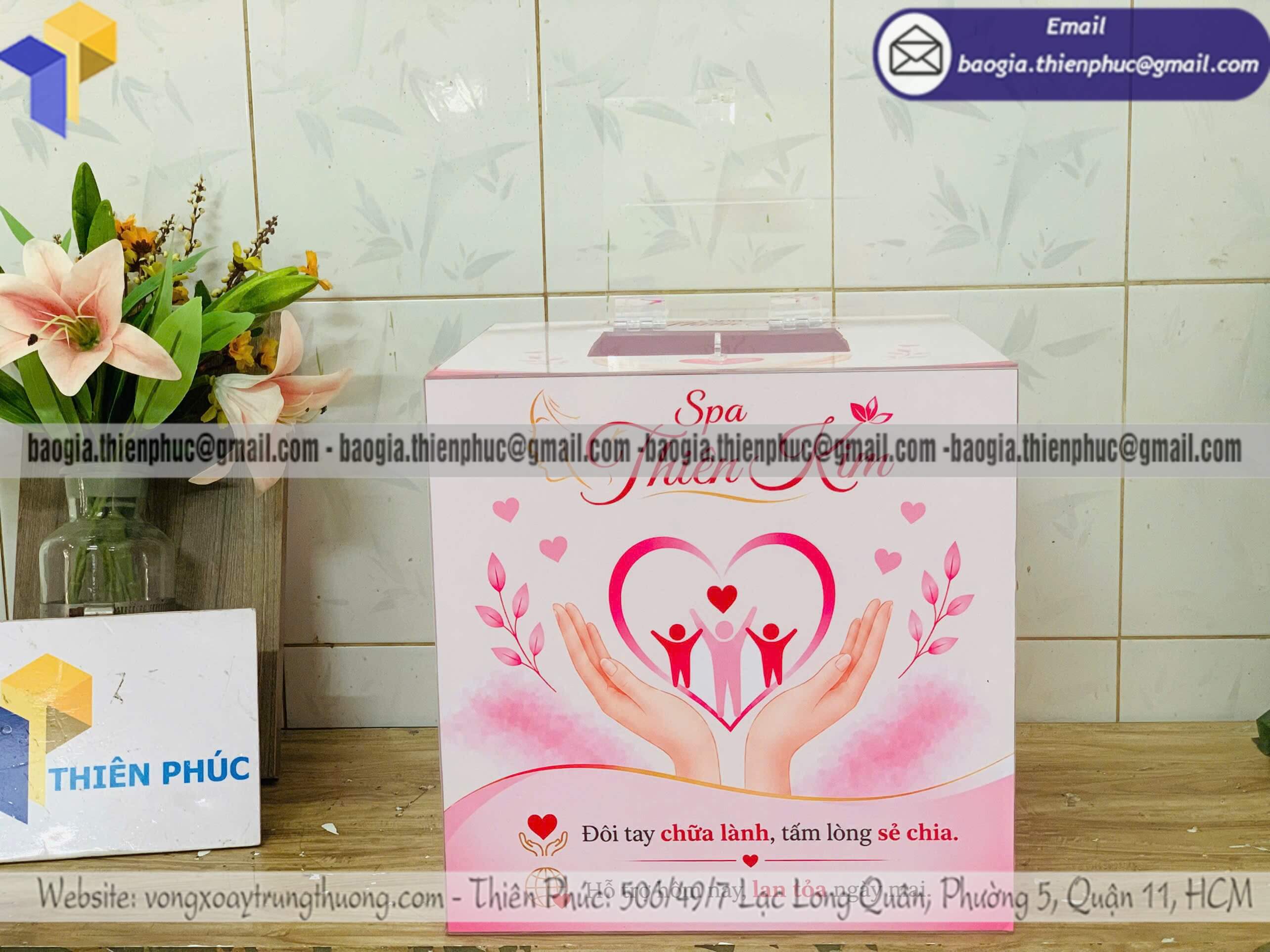 Thùng đựng bỏ phiếu rút thăm mica cho sự kiện bán sỉ bán lẻ cho trường học bệnh viện