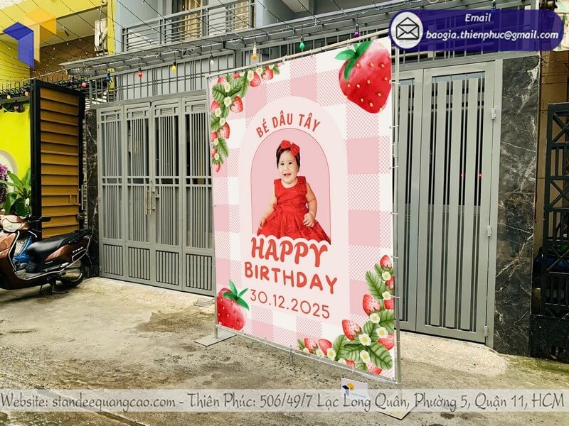 Xưởng cho thuê khung backrop di động sự kiện tiệc sinh nhật check in hội nghị