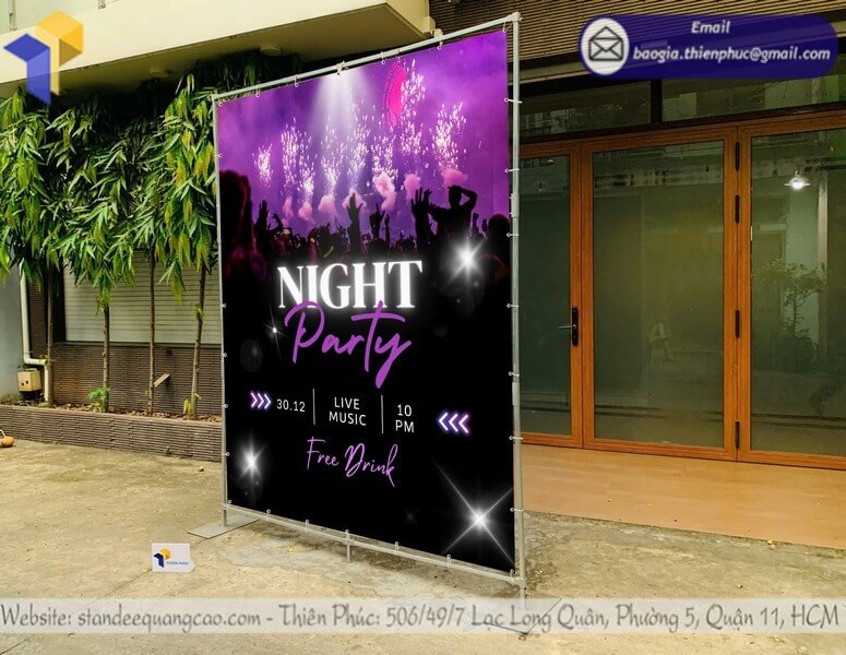 Xưởng gia công khung backdrop cho sự kiện party rẻ làm sân khấu check in chụp hình