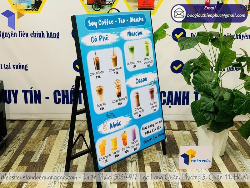 Xưởng in bảng standee 1 mặt chất lượng cao giá rẻ, uy tín