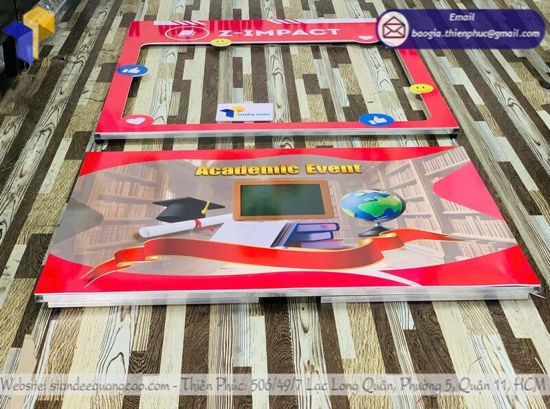 Xưởng in khung check in khai trương sự kiện bằng formex gia công theo yêu cầu doanh nghiệp, công ty