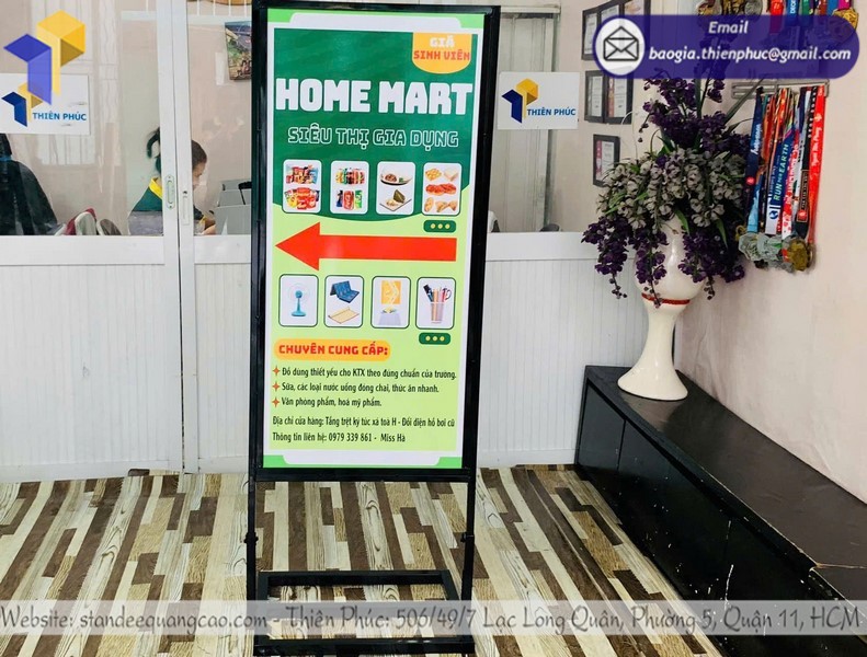 xưởng in standee 2 mặt tại tphcm