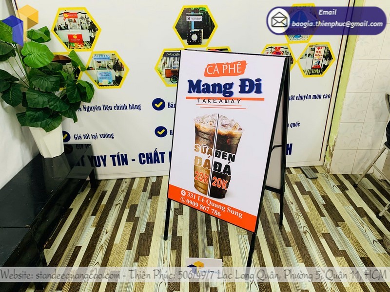 xưởng in standee chữ A giá rẻ tại Gò Vấp